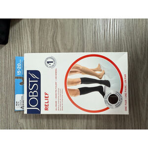 Women's JOBST Relief Compression Socks One Size Black Beige